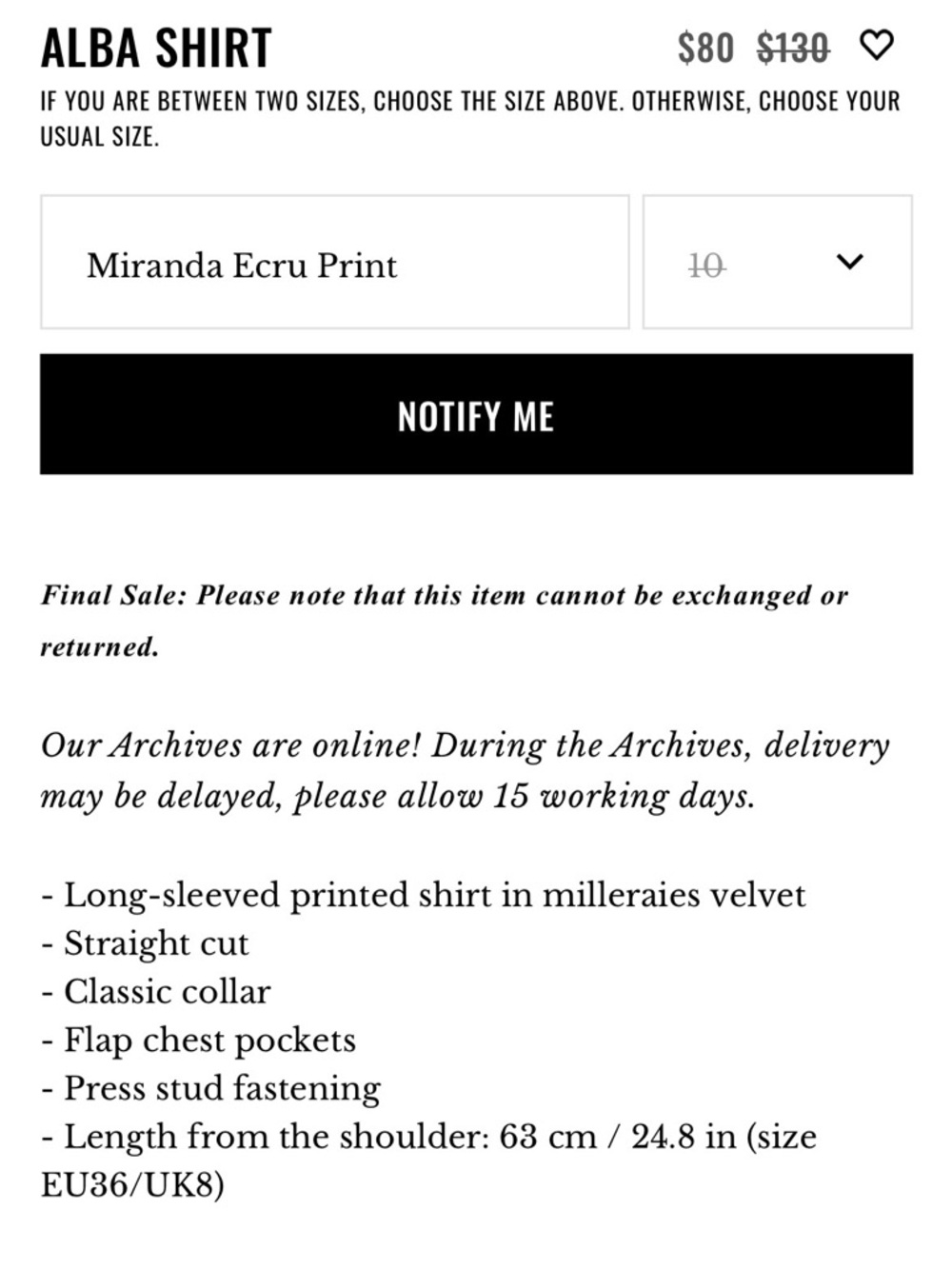Sezane Alba Shirt - Picture 3 of 4